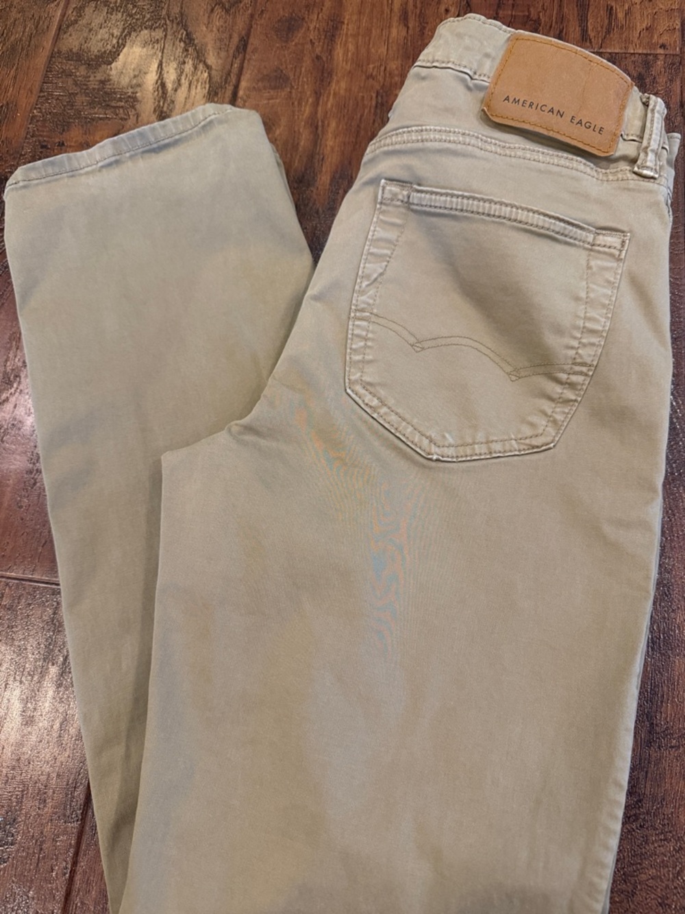 American Eagle Outfitters Men’s Slim FLEX Straight Jeans - Light Beige